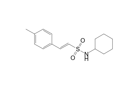 (E)-N-cyclohexyl-2-(4-methylphenyl)ethenesulfonamide