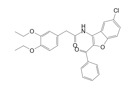 N-(2-benzoyl-5-chloro-1-benzofuran-3-yl)-2-(3,4-diethoxyphenyl)acetamide