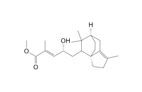 2-Pentenoic acid, 5-(2,3,4,5,6,7-hexahydro-1,5,5-trimethyl-3a,6-ethano-3aH-inden-4-yl)-4-hydroxy-2-methyl-, methyl ester, [3aS-[3a.alpha.,4.alpha.(2E,4S*),6.alpha.]]-