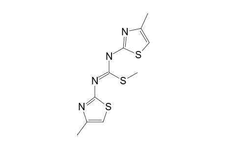 N,N'-BIS-(4-METHYL-2-THIAZOLYL)-S-METHYL-ISO-THIO-UREA