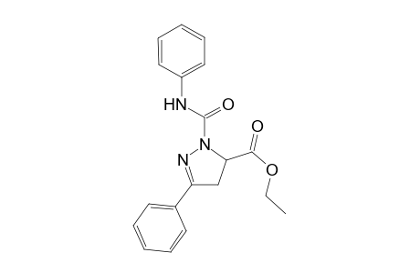 Ethyl 1-(anilinocarbonyl)-3-phenyl-4,5-dihydro-1H-pyrazole-5-carboxylate