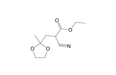 alpha-CYANO-2-METHYL-1,3-DIOXOLANE-2-PROPIONIC ACID, ETHYL ESTER