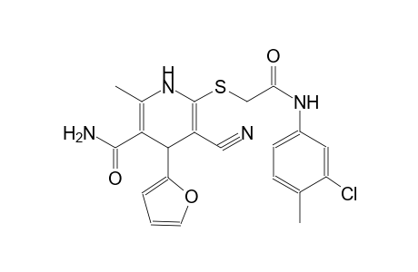 3-pyridinecarboxamide, 6-[[2-[(3-chloro-4-methylphenyl)amino]-2-oxoethyl]thio]-5-cyano-4-(2-furanyl)-1,4-dihydro-2-methyl-