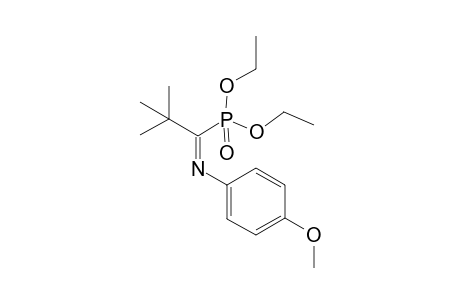 Diethyl 1-(p-anisylimino)-2,2-dimethylpropylphosphonate