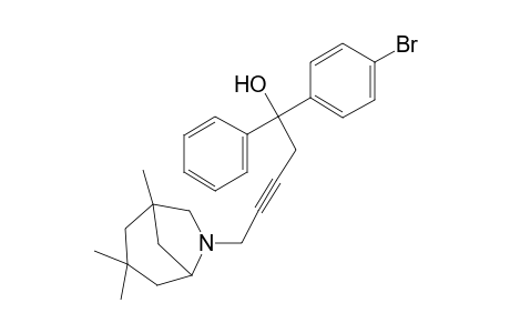 1-(4-bromophenyl)-1-phenyl-5-(3,3,5-trimethyl-7-azabicyclo[3.2.1]octan-7-yl)-3-pentyn-1-ol