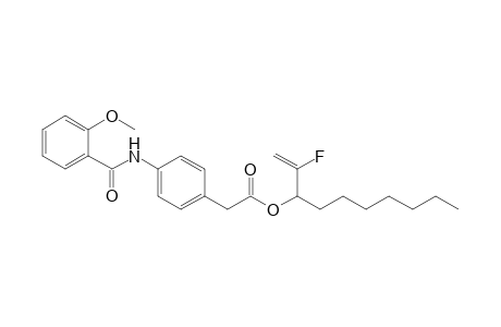 2-Fluoro-1-heptylprop-2-enyl [4-(methoxybenzoyl)amino](phenyl)acetate