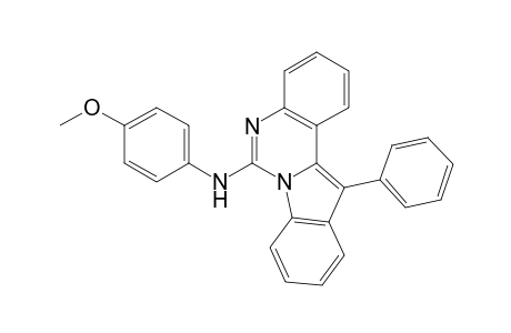 Indolo[1,2-c]quinazolin-6-amine, N-(4-methoxyphenyl)-12-phenyl-