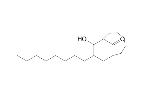 8-Hydroxy-9-octylbicyclo[5.3.1]undecan-11-one
