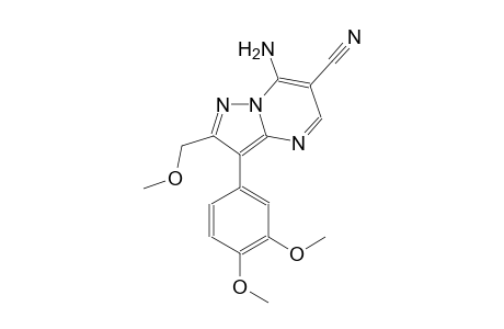 pyrazolo[1,5-a]pyrimidine-6-carbonitrile, 7-amino-3-(3,4-dimethoxyphenyl)-2-(methoxymethyl)-