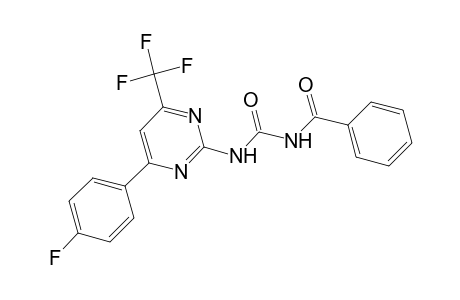 Urea, N-benzoyl-N'-[4-(4-fluorophenyl)-6-(trifluoromethyl)-2-pyrimidinyl]-