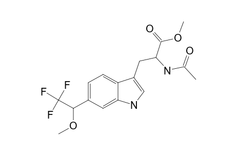 METHYL-2-ACETAMIDO-3-[6(-2,2,2-TRIFLUORO-1-METHOXYETHYL)-1H-INDOL-3-YL]-PROPANOATE