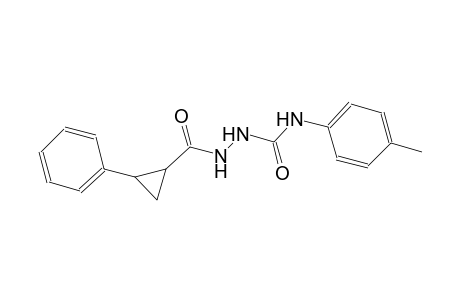 N-(4-methylphenyl)-2-[(2-phenylcyclopropyl)carbonyl]hydrazinecarboxamide