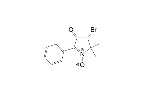 3H-Pyrrol-3-one, 4-bromo-4,5-dihydro-5,5-dimethyl-2-phenyl-, 1-oxide