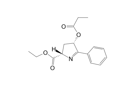 cis-Ethyl 2-phenyl-3-propanoyl-1-pyrrolidine-5-carboxylate
