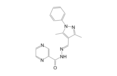 N'-[(E)-(3,5-dimethyl-1-phenyl-1H-pyrazol-4-yl)methylidene]-2-pyrazinecarbohydrazide