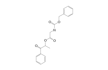 1-BENZOYLETHYL-N-BENZYLOXYCARBONYLGLYCINOATE4C