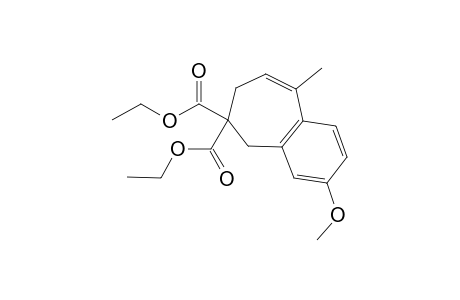 2,3-Dihydro-1H-8-methoxy-5-methyl-2,2-benzocycloheptenedicarboxylic acid diethyl ester
