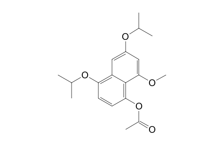 1-Naphthalenol, 8-methoxy-4,6-bis(1-methylethoxy)-, acetate