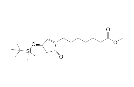 Methyl (R)-(+)-3-(tert-butyldimethylsilyloxy)-5-oxo-1-cyclopentene-1-heptanoate