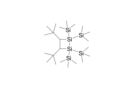 (E)-3,4-di(t-Butyl)1,1,2,2-tetrakis(trimethylsilyl)-1,2-disilacyclobutane