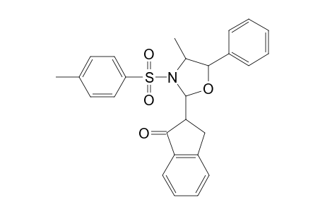 2-[4-methyl-3-(4-methylphenyl)sulfonyl-5-phenyl-1,3-oxazolidin-2-yl]-2,3-dihydroinden-1-one