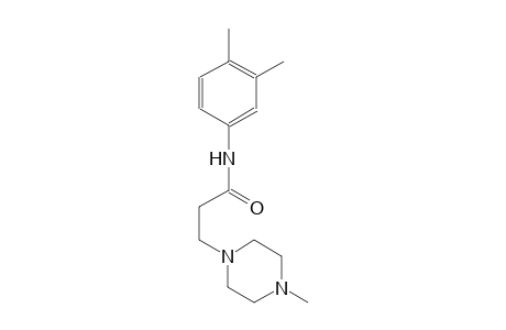 1-piperazinepropanamide, N-(3,4-dimethylphenyl)-4-methyl-