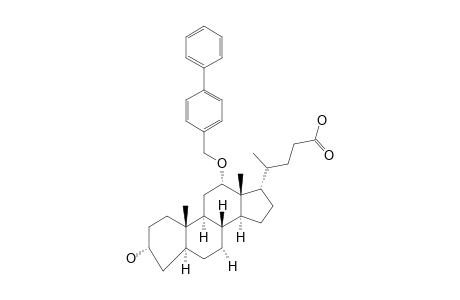 3-HYDROXY-12-(4-PHENYLBENZYLOXY)-CHOLANOIC-ACID