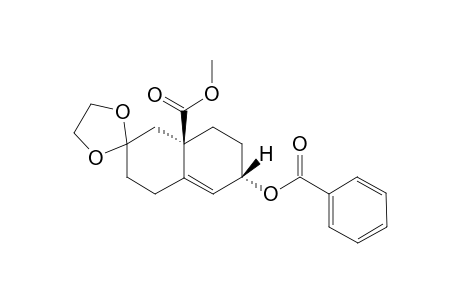 (3.beta.,8a.alpha)-1,2,3,5,6,7,8,8a-Octahydro-3.alpha.-(benzoyloxy)-8a.beta.-carbomethoxy-7,7-ethylenedioxynaphthalene