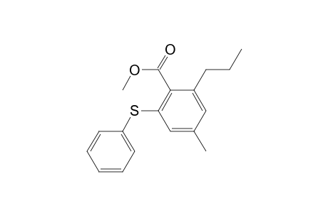 4-Methyl-2-(phenylsulfanyl)-6-propylbenzoic acid methyl ester