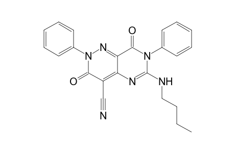 4-Cyano-6-(n-butylamino)-2,7-diphenyl-pyrimido[5,4-c]pyridazine-3,8-dione