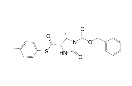 (4S,5S)-5-Methyl-4-(4'-tolylthiocarbonyl)-2-oxo-1-(benzyloxycarbonyl)imidazolidinone