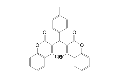 4-hydroxy-3-[(4-hydroxy-2-oxo-2H-chromen-3-yl)(4-methylphenyl)methyl]-2H-chromen-2-one
