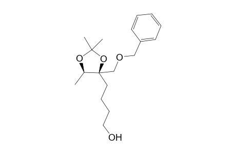 (4R*,5R*)-2,2,5-Trimethyl-4-(4-hydroxybutyl)-4-benzyloxymethyl-1,3-dioxolane