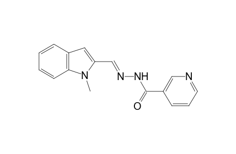 nicotinic acid, [(1-methylindol-2-yl)methylene]hydrazide