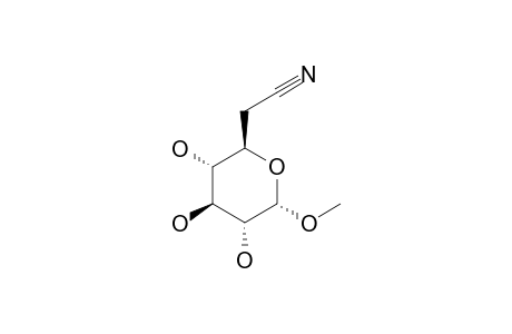 METHYL-6-DEOXY-ALPHA-D-GLUCO-HEPTAPYRANUNRONONITRILE
