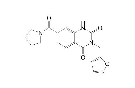 3-(2-furylmethyl)-7-(1-pyrrolidinylcarbonyl)-2,4(1H,3H)-quinazolinedione