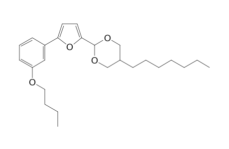 2-[5-(3-butoxy-phenyl)-furan-2-yl]-5-heptyl-[1,3]dioxane