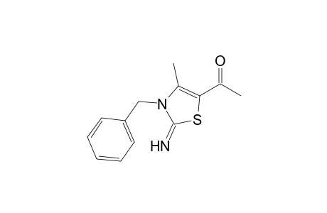 1-(3-benzyl-2-imino-4-methyl-1,3-thiazol-5-yl)ethanone