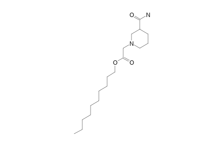 3-carbamoyl-1-piperidineacetic acid, decyl ester