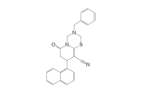 2H,6H-pyrido[2,1-b][1,3,5]thiadiazine-9-carbonitrile, 3,4,7,8-tetrahydro-8-(1-naphthalenyl)-6-oxo-3-(phenylmethyl)-