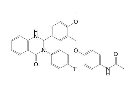 N-[4-({5-[3-(4-fluorophenyl)-4-oxo-1,2,3,4-tetrahydro-2-quinazolinyl]-2-methoxybenzyl}oxy)phenyl]acetamide