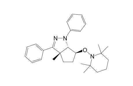 (3aS*,6S*,6aS*)-3a-Methyl-1,3-diphenyl-6-((2,2,6,6-tetramethylpiperidin-1-yl)oxy)-1,3a,4,5,6,6a-hexahydrocyclopenta[c]pyrazole