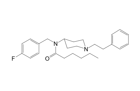N-(4-Fluorobenzyl)-N-(1-(2-phenylethyl)-4-piperidyl)hexanamide