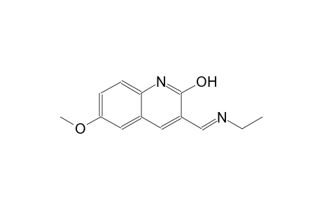 3-{(E)-[(E)-ethylimino]methyl}-6-methoxy-2-quinolinol