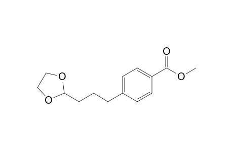 4-[3-(1,3-dioxolan-2-yl)propyl]benzoic acid methyl ester