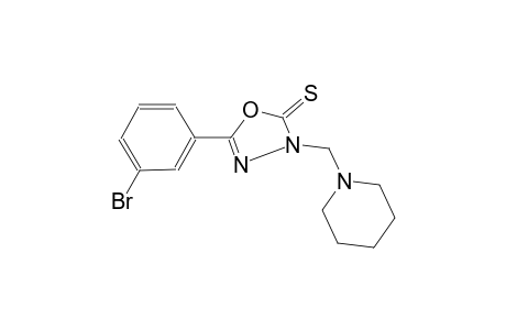 5-(3-bromophenyl)-3-(1-piperidinylmethyl)-1,3,4-oxadiazole-2(3H)-thione