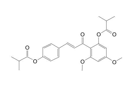 2',4-Dihydroxy-4',6'-dimethoxychalcone, bis(2-methylpropionate)