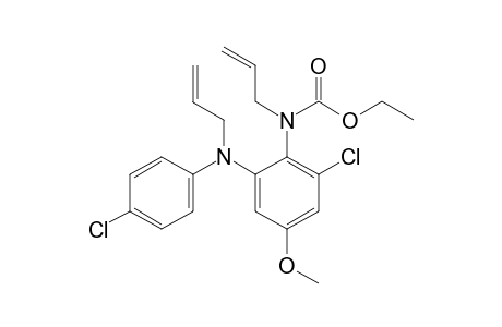 Ethyl allyl-{2-[allyl-(4-chlorophenyl)amino]-6-chloro-4-methoxyphenyl}carbamate