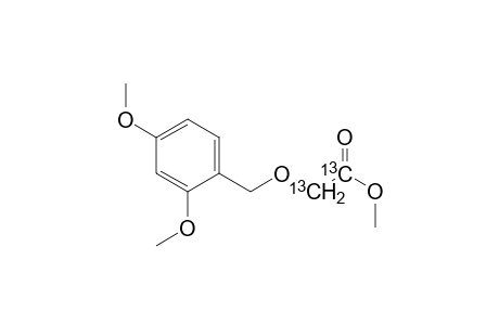 Acetic-13C2 acid, 2-[(2,4-dimethoxyphenyl)methoxy]-, methyl ester