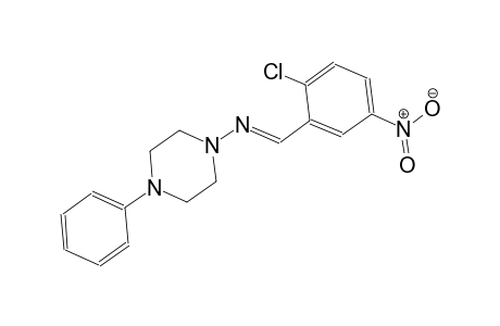 1-piperazinamine, N-[(E)-(2-chloro-5-nitrophenyl)methylidene]-4-phenyl-